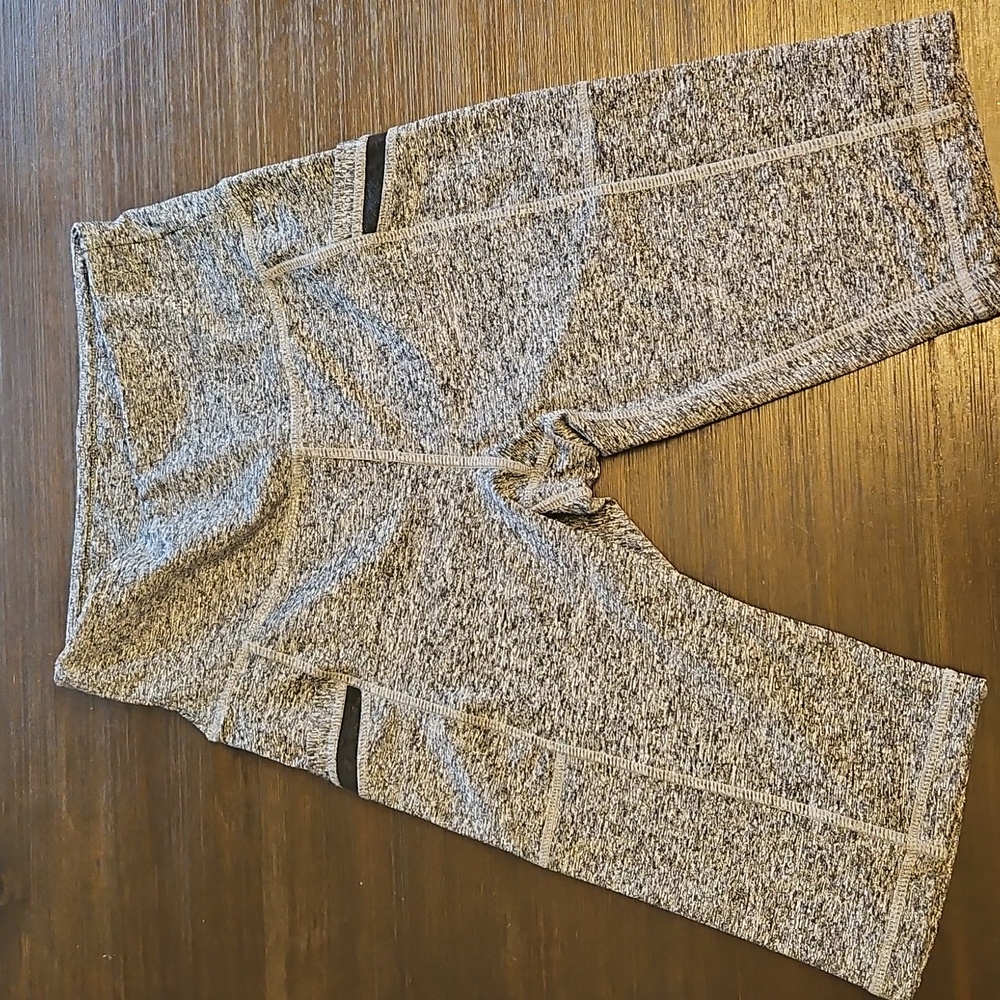 Gray High-Waisted Athletic Shorts